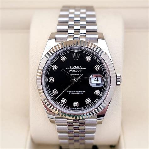 replica rolex datejust 41 mm dial black